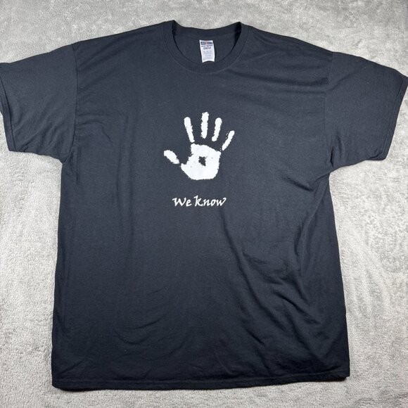 Skyrim Dark Brotherhood We Know Handprint Tee NWT Black 3XL Gamer Shirt - Picture 2 of 9